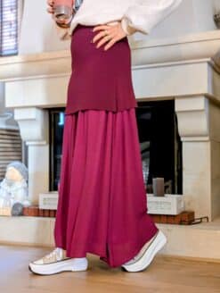 Alternative view of Jupe Giulia Bordeaux