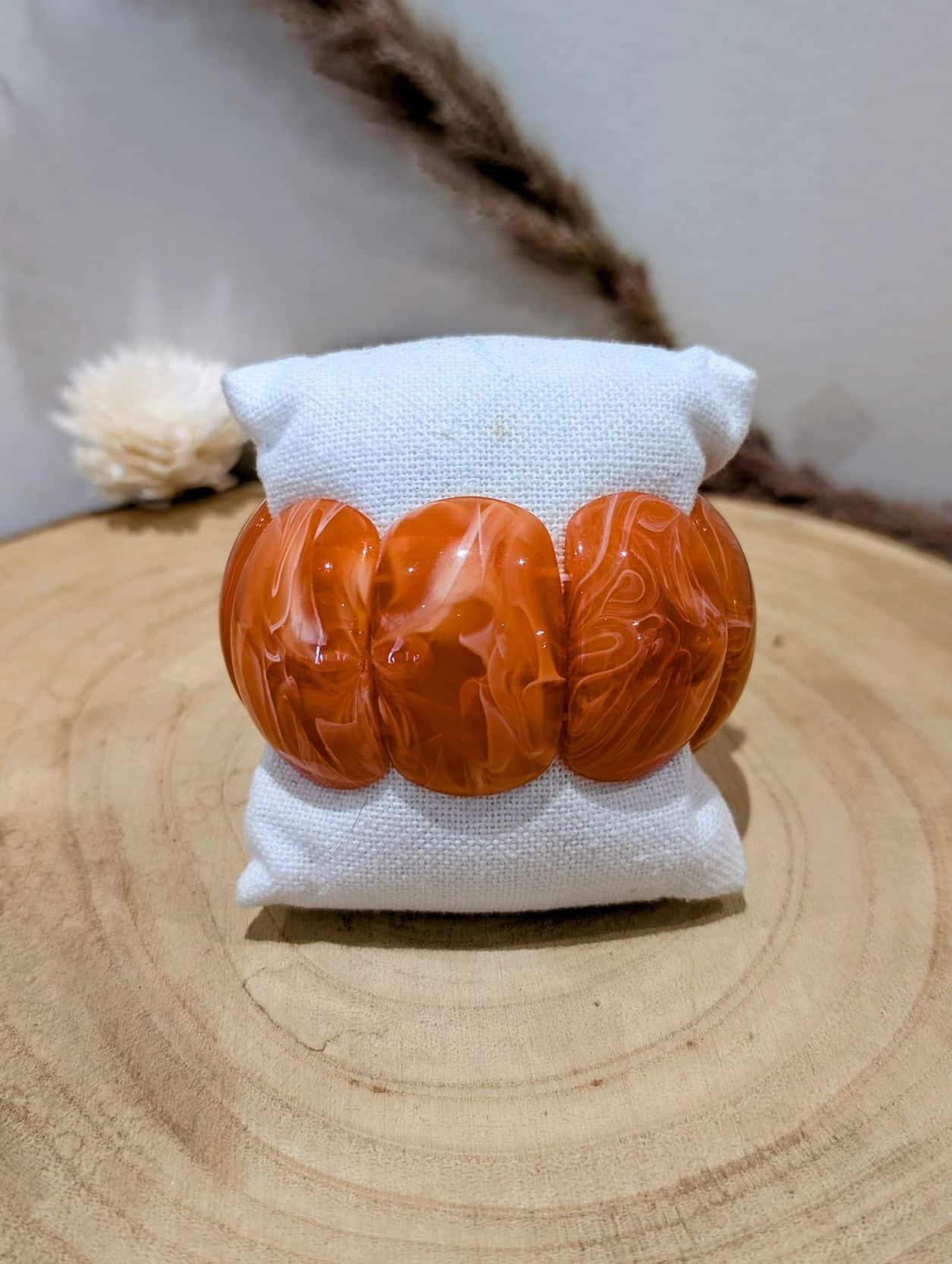 Bracelet Manchette Orange – Image 2