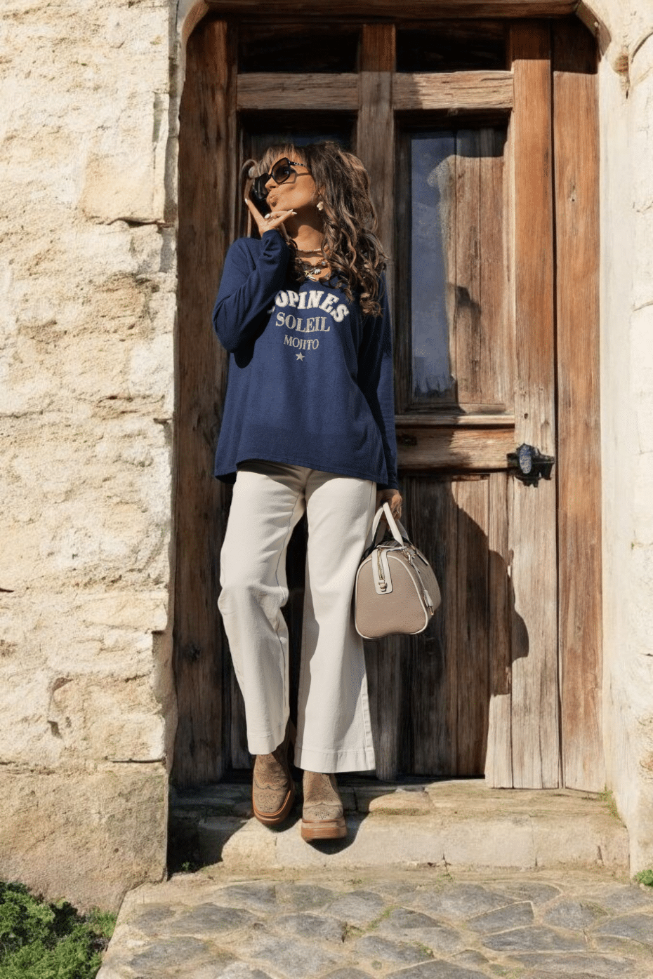 Pull "Copine Soleil Mojito" Marine – Image 9
