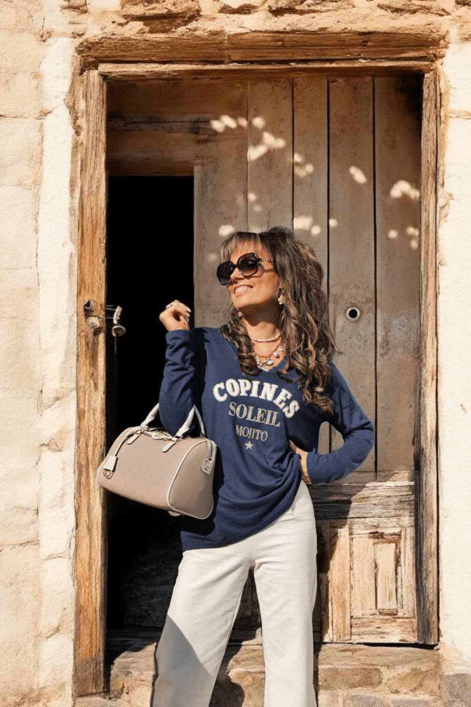 Pull "Copine Soleil Mojito" Marine – Image 6
