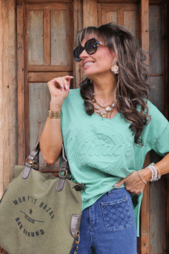 Tee Shirt Vintage Vert