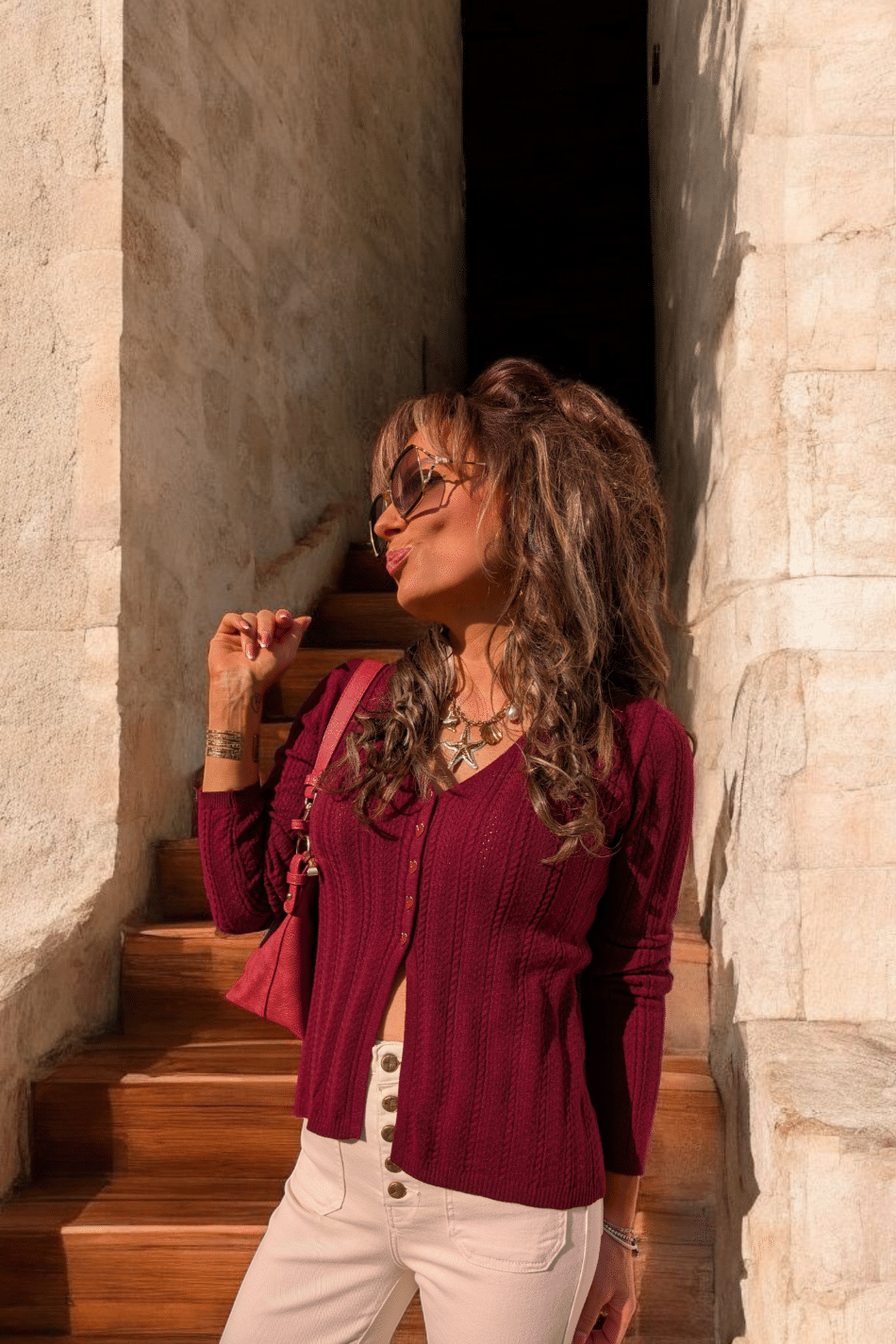 Gilet Zola Bordeaux – Image 2