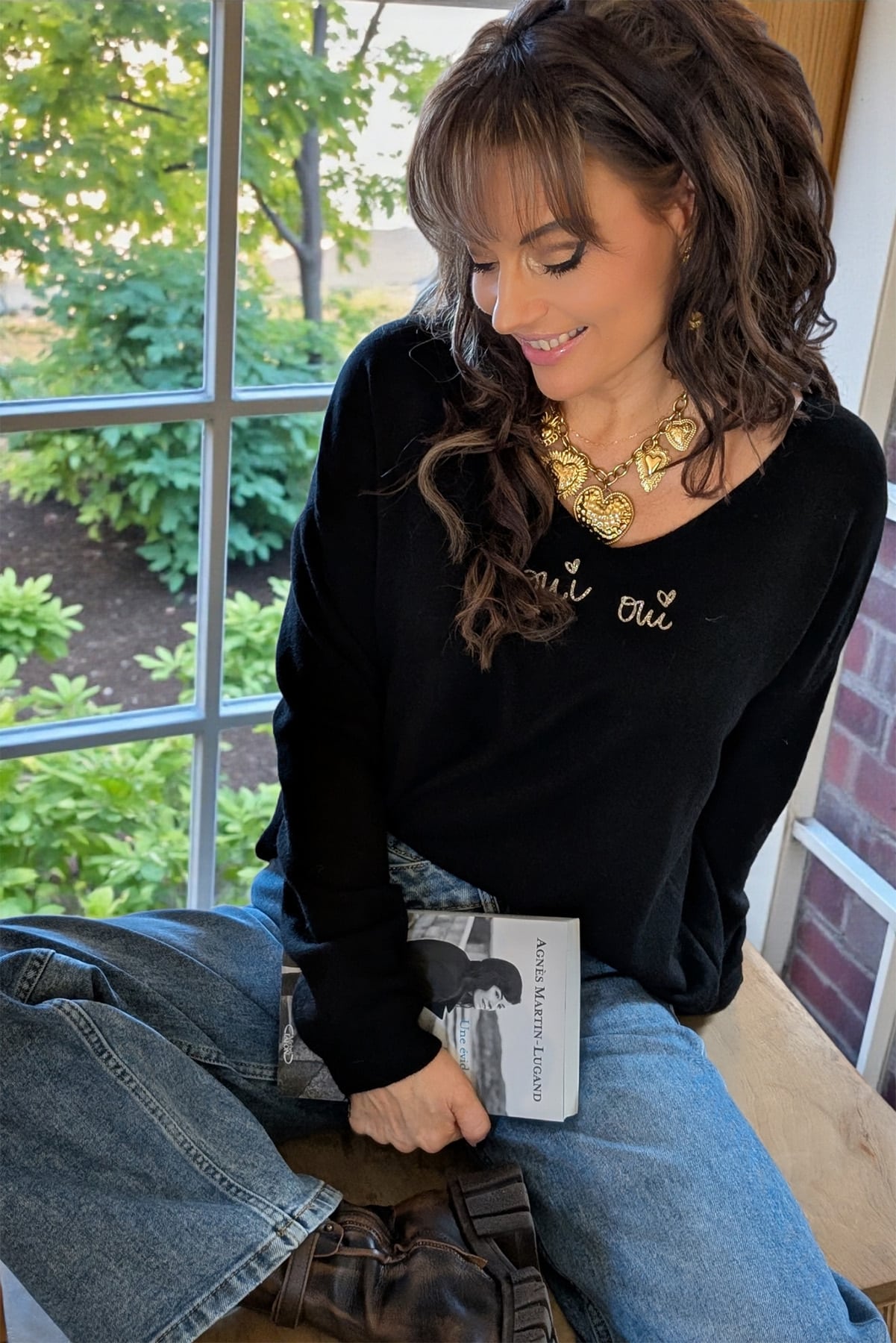 Pull "Oui Oui" Black