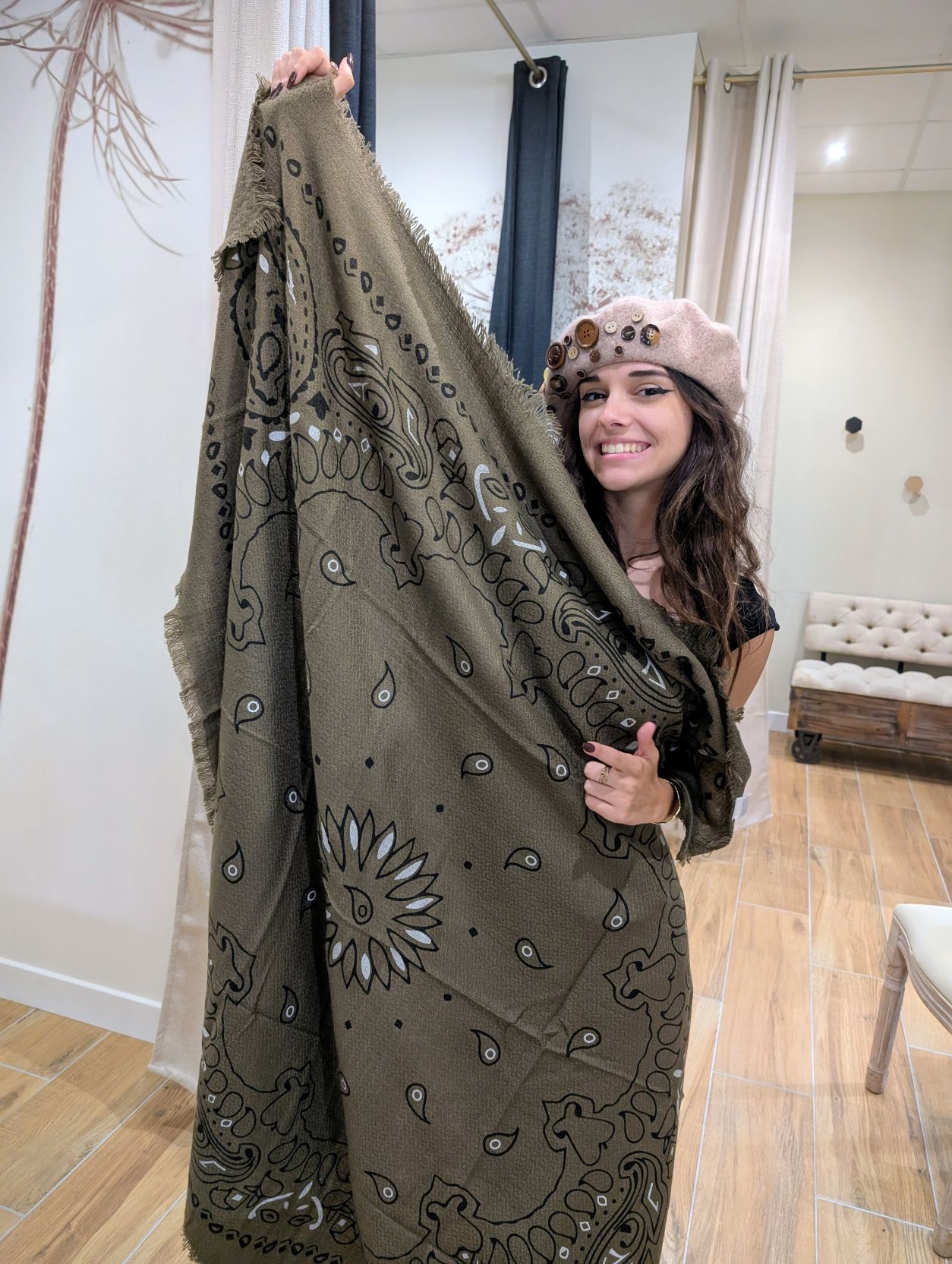 Echarpe Nina Dark Taupe