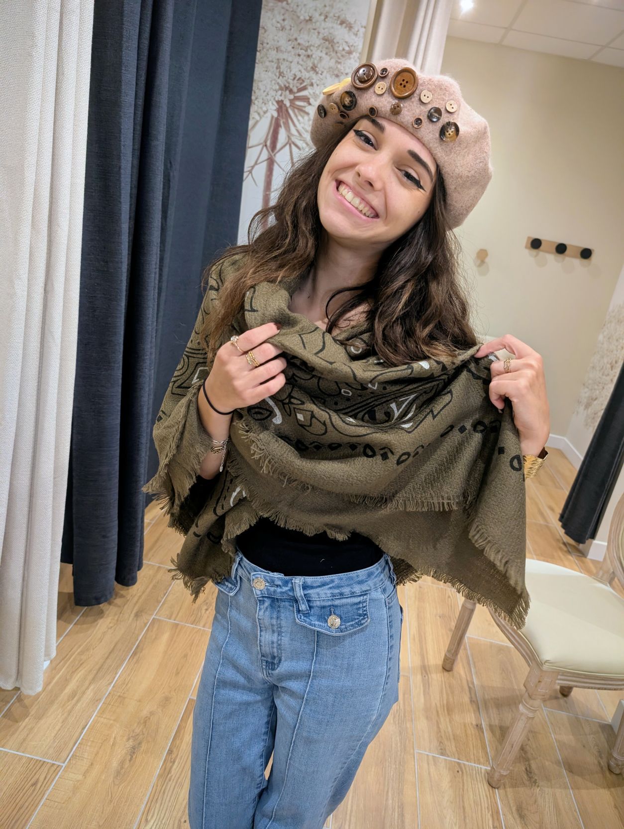 Echarpe Nina Dark Taupe – Image 7