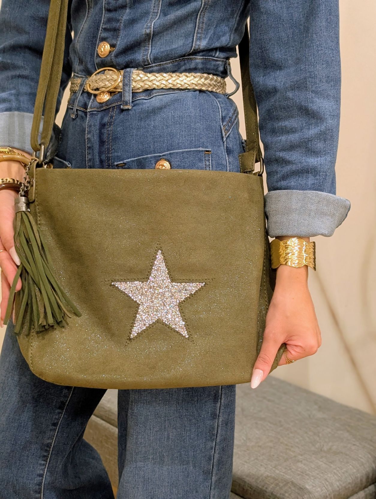 Sac Etoile Kaki – Image 3