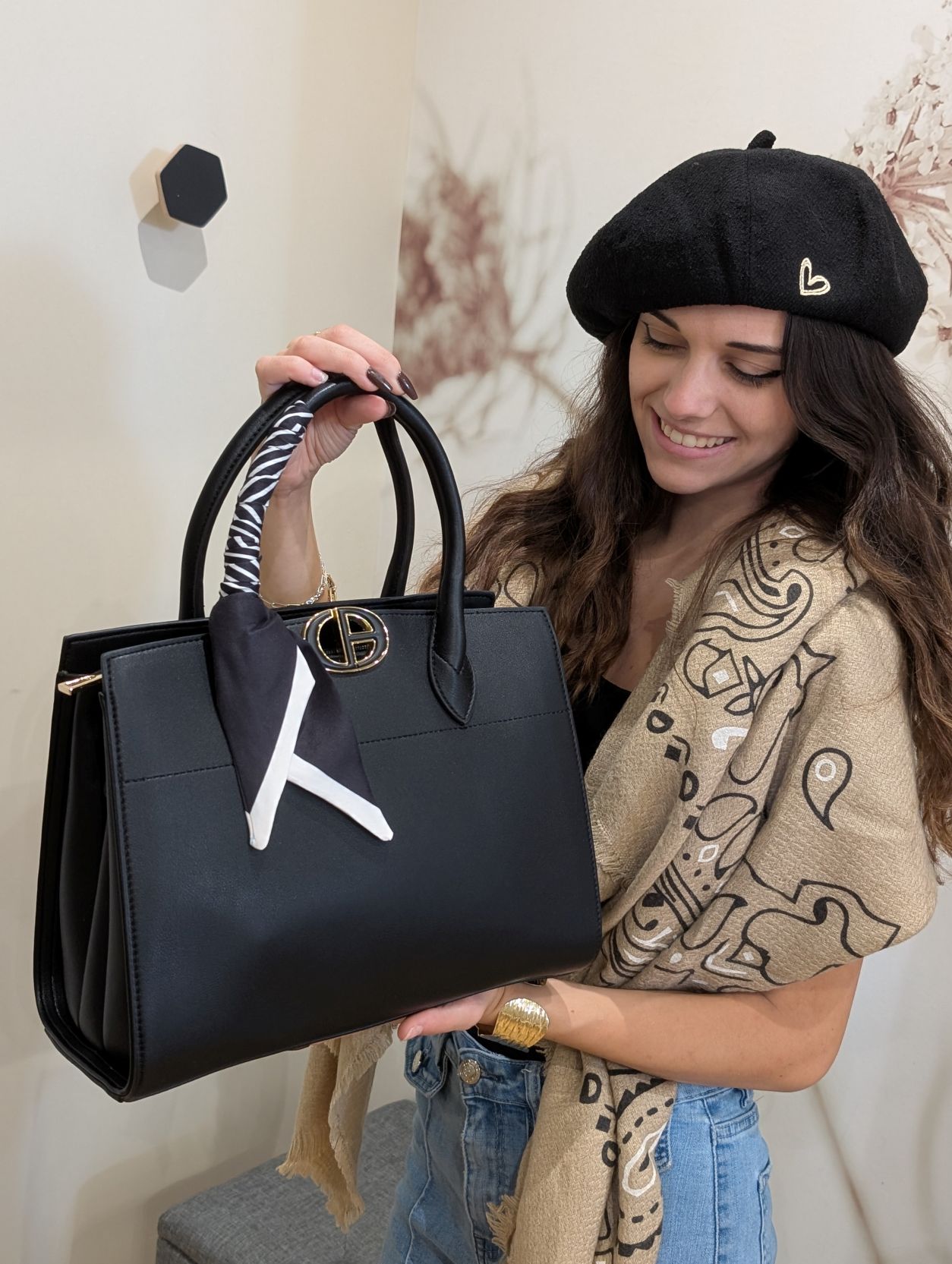 Sac Noir Uni Ruban – Image 3