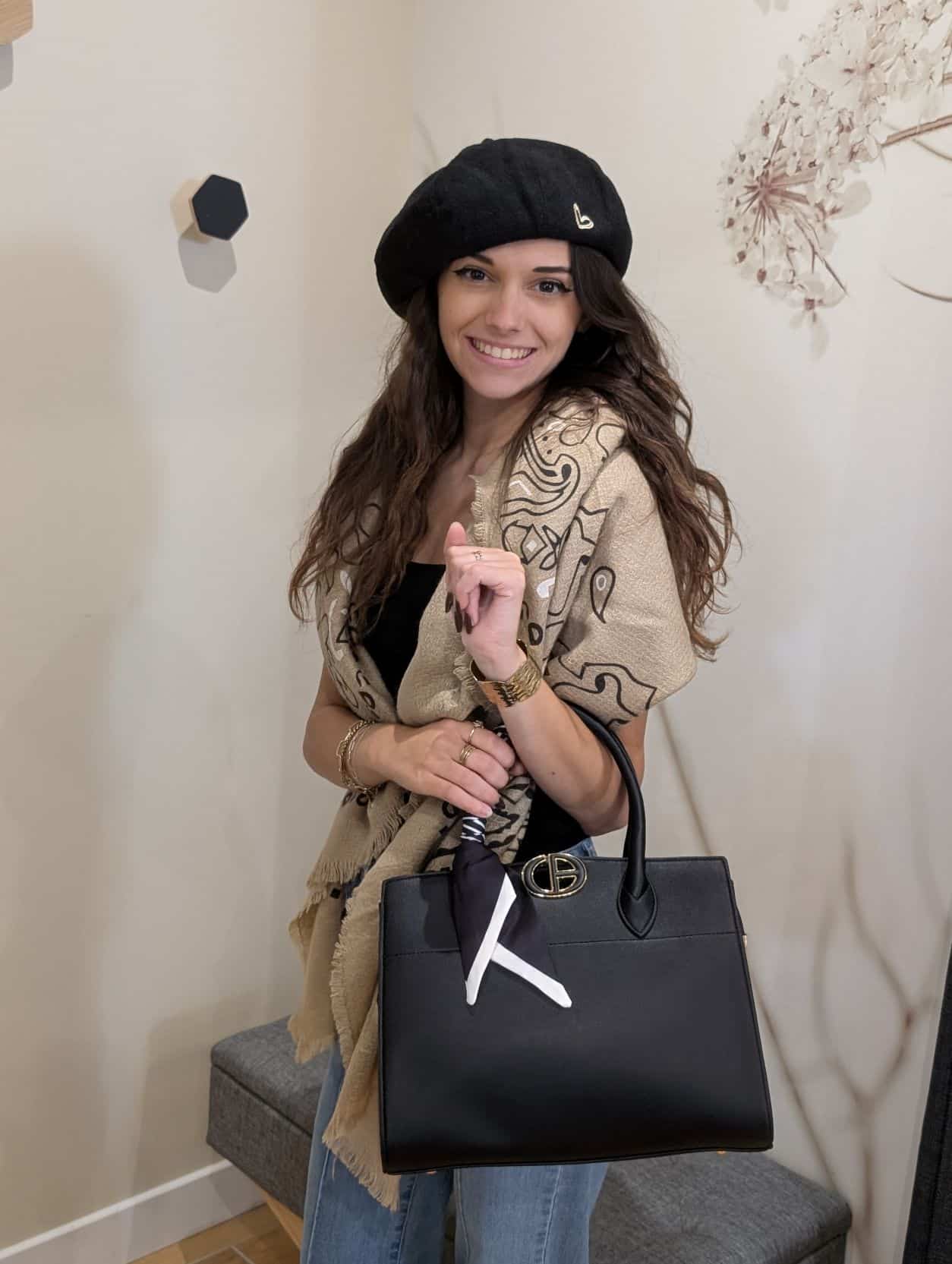 Sac Noir Uni Ruban – Image 2