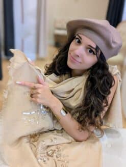 Echarpe Sequin Light Taupe