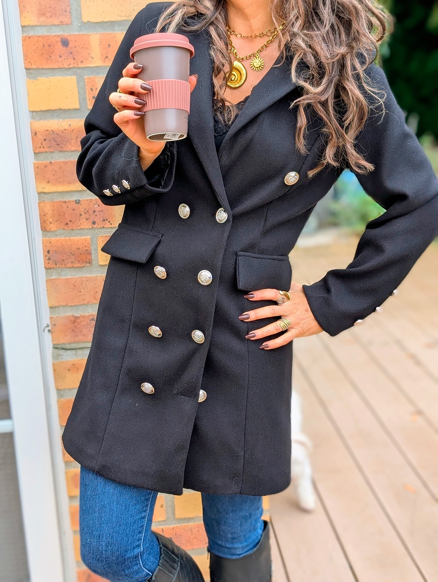 Manteau Marlo Noir – Image 4