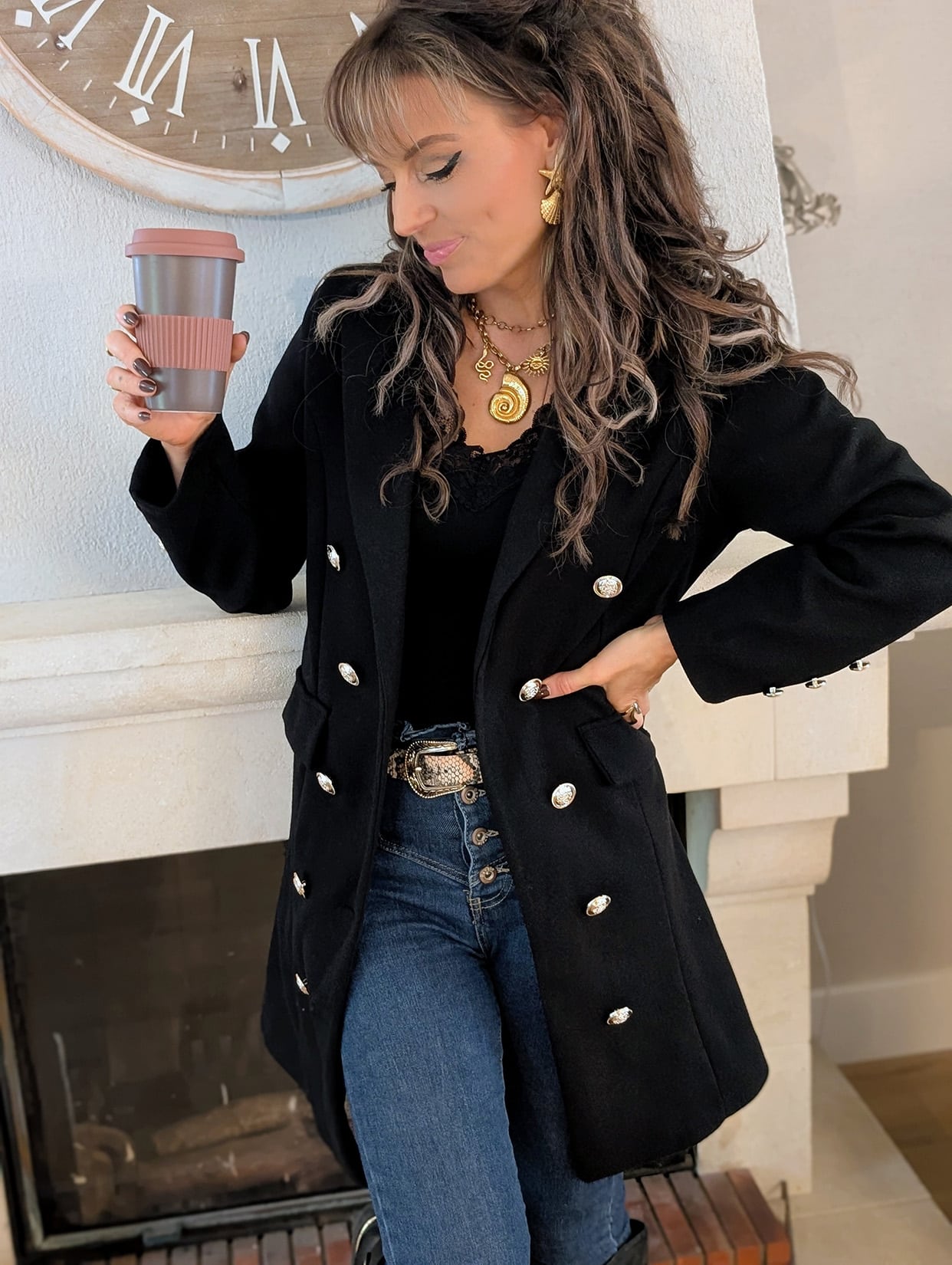 Manteau Marlo Noir – Image 5