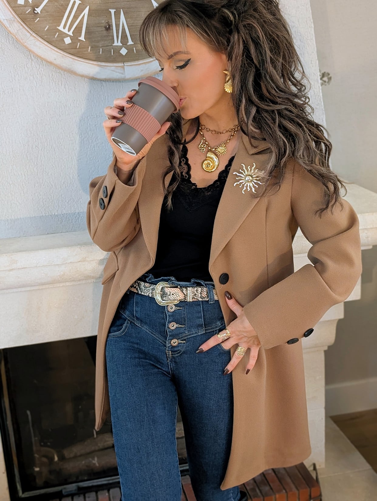 Manteau Érel Camel
