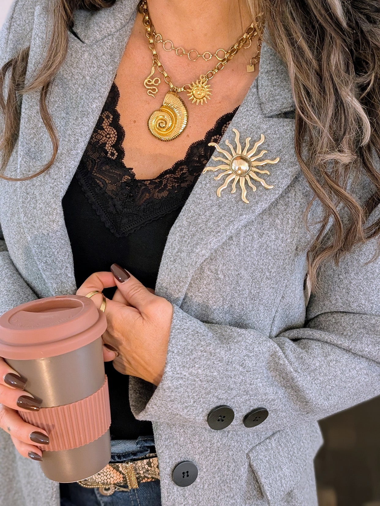 Manteau Érel Gris – Image 3