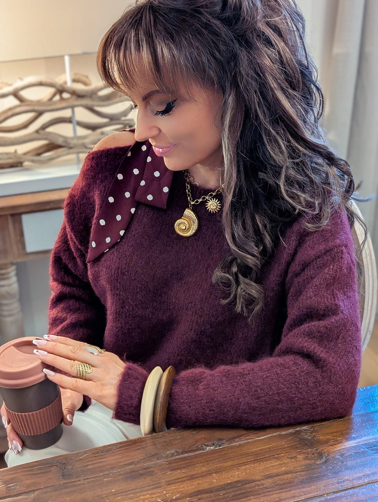 Pull Melio Bordeaux – Image 6