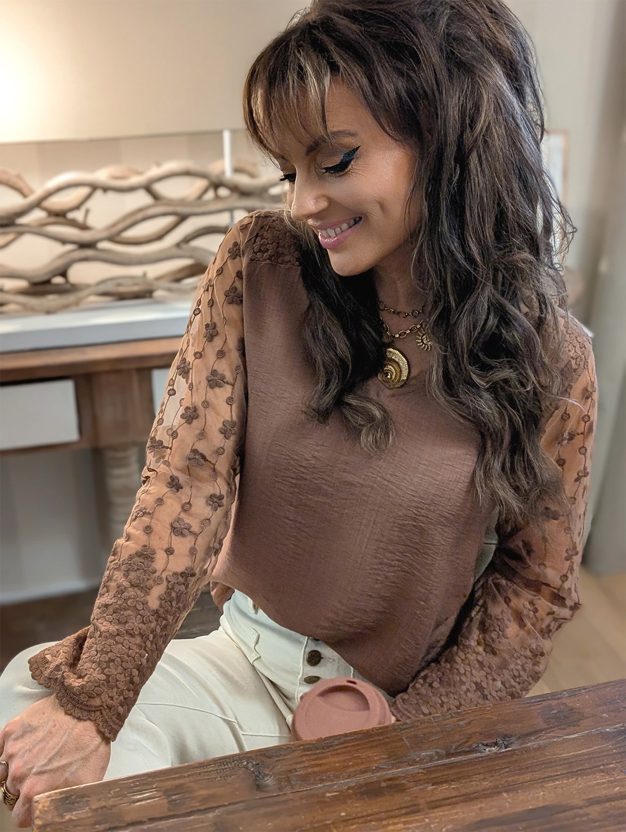 Blouse Noémie Choco