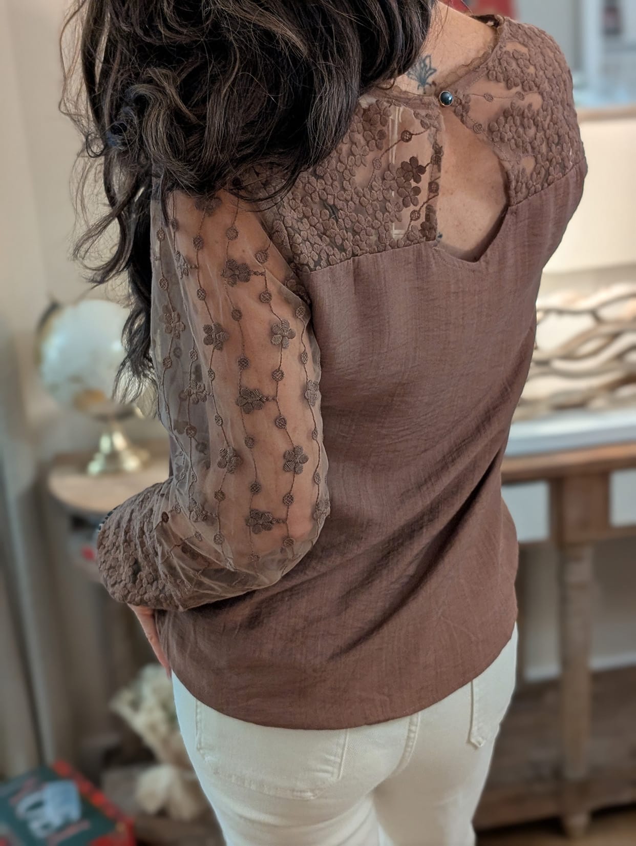 Blouse Noémie Choco – Image 3