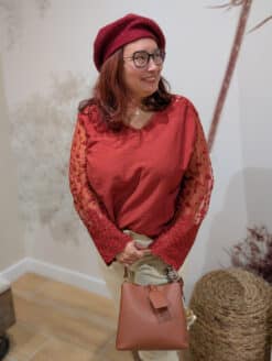 Blouse Noémie Terracotta