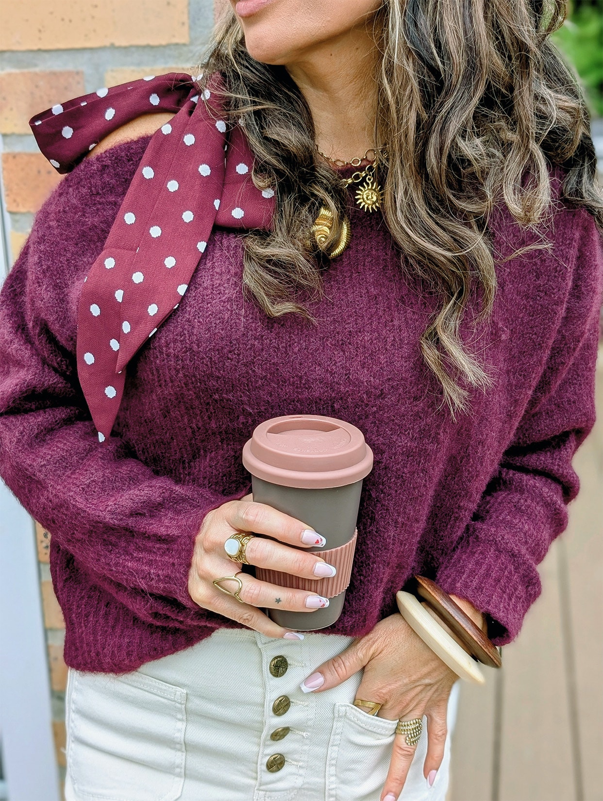 Pull Melio Bordeaux – Image 3