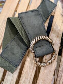 Ceinture Kaki Boucle Fantaisie