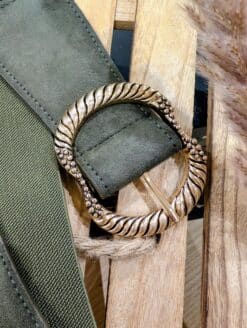 Alternative view of Ceinture Kaki Boucle Fantaisie