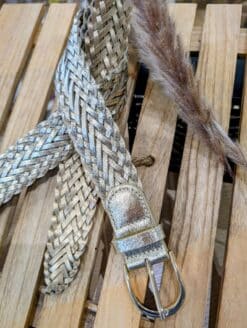 Ceinture Tressée Dorée