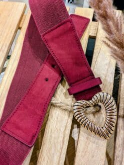 Ceinture Cuore Bordeaux