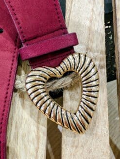 Alternative view of Ceinture Cuore Bordeaux