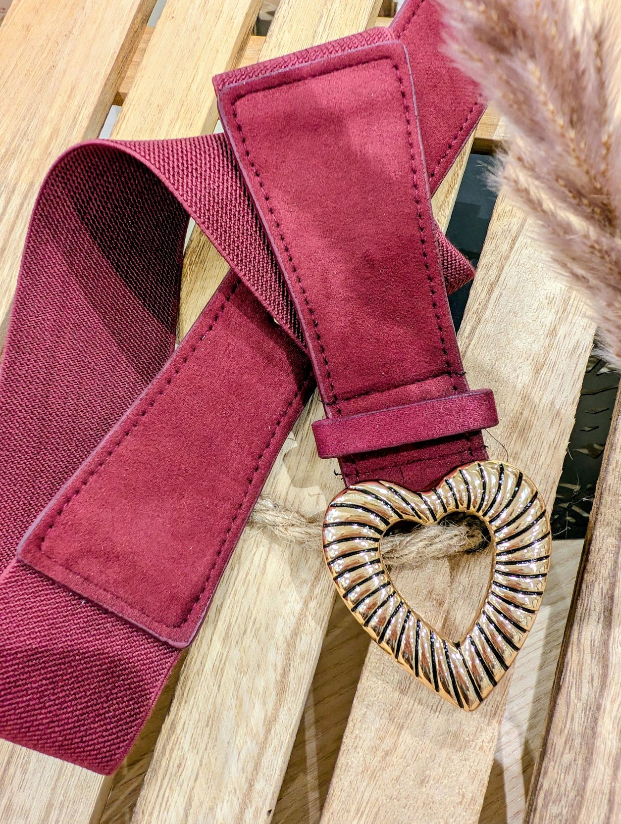 Ceinture Cuore Bordeaux – Image 3