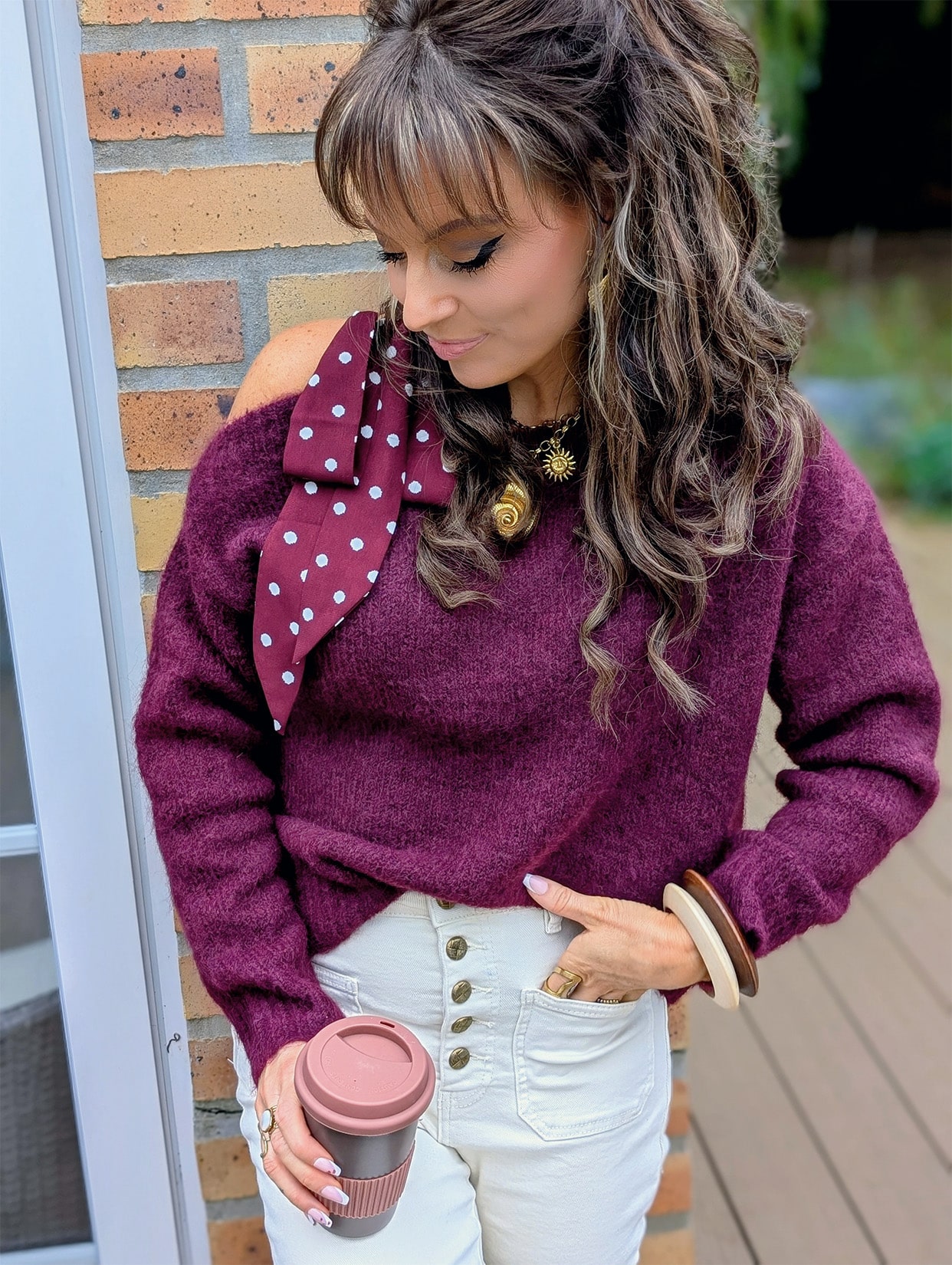 Pull Melio Bordeaux – Image 2
