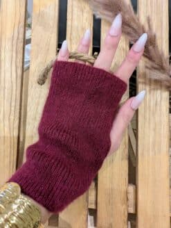 Alternative view of Gants/Mitaines Burgundy
