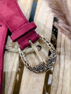 Alternative view of Ceinture Evy Bordeaux