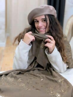 Echarpe Gaby Dark Taupe