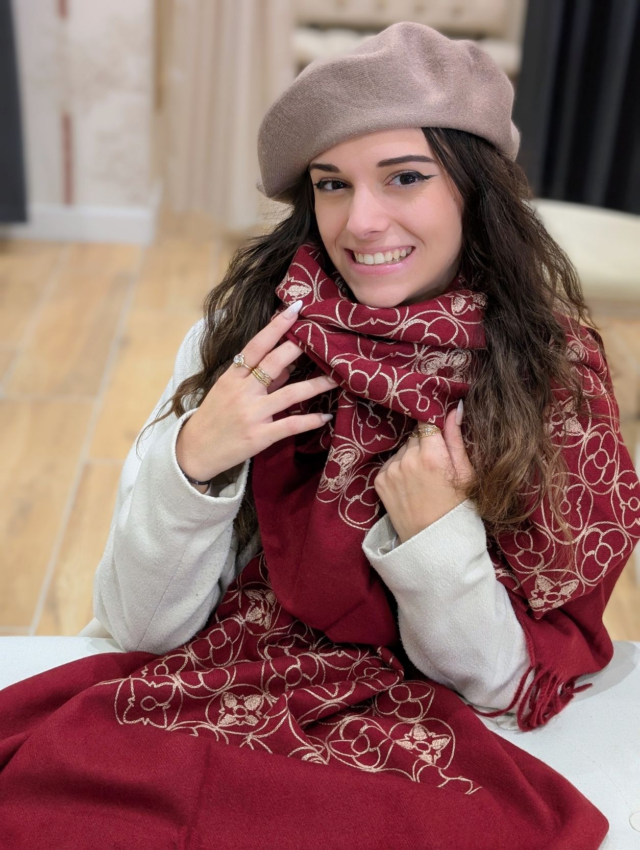 Béret Uni Taupe – Image 3