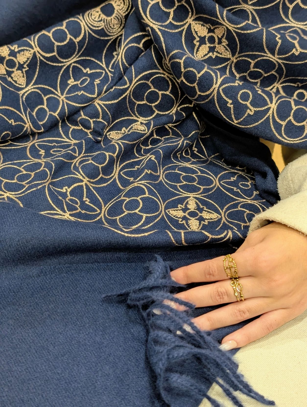 Echarpe Isma Navy – Image 3