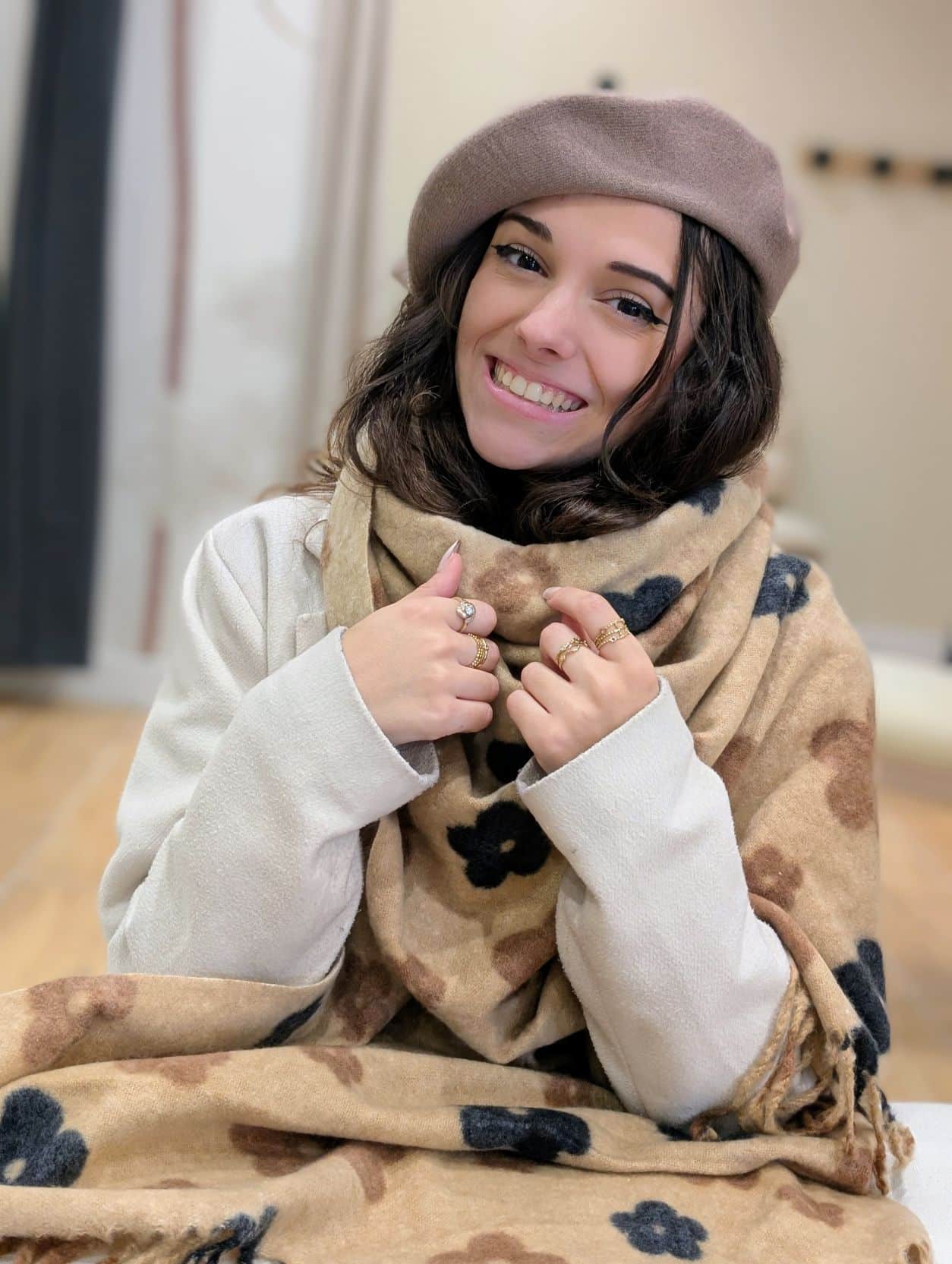 Echarpe Maée Taupe