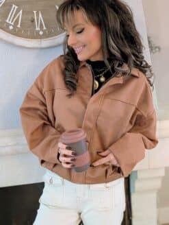 Veste oversize Maya Camel