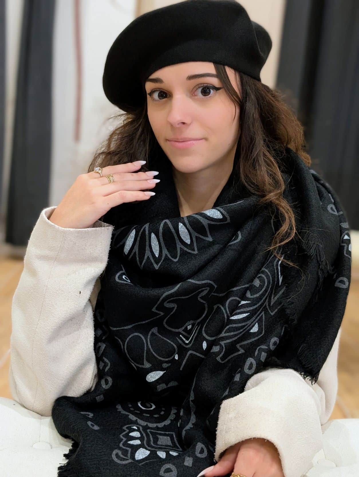 Echarpe Nina Black – Image 3
