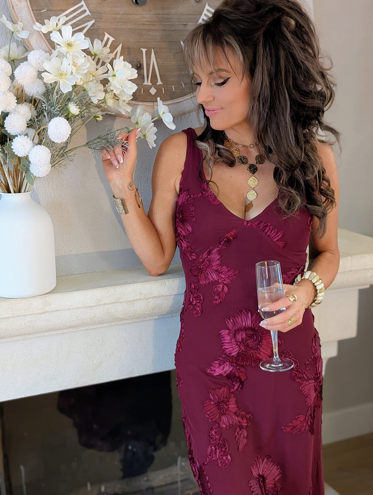 Robe Lyann Bordeaux – Image 7