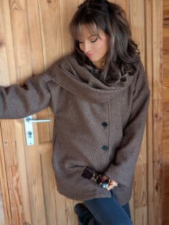 Manteau Doudie + écharpe Choco – Image 3