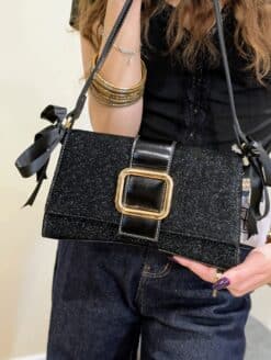 Sac noir brillant – Image 2