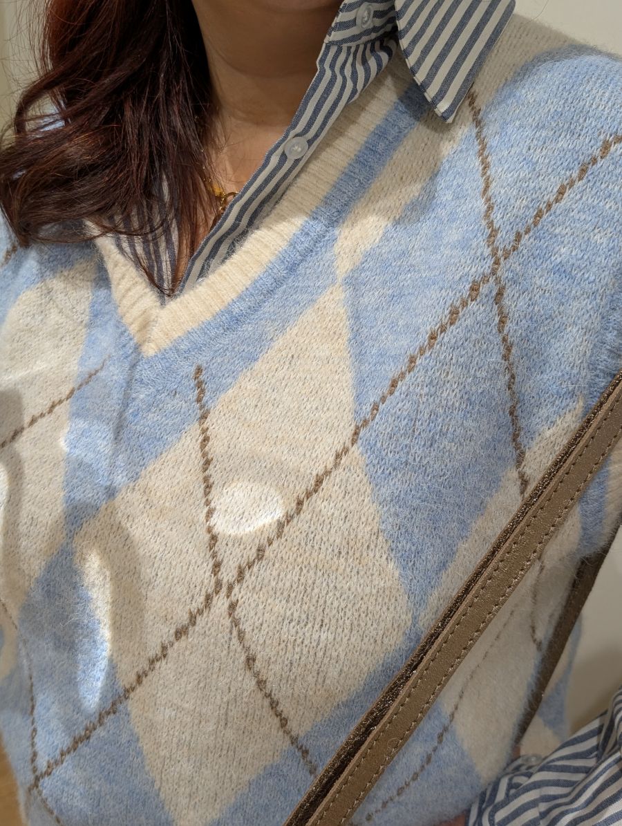 Pull sans manche Losanges – Image 6