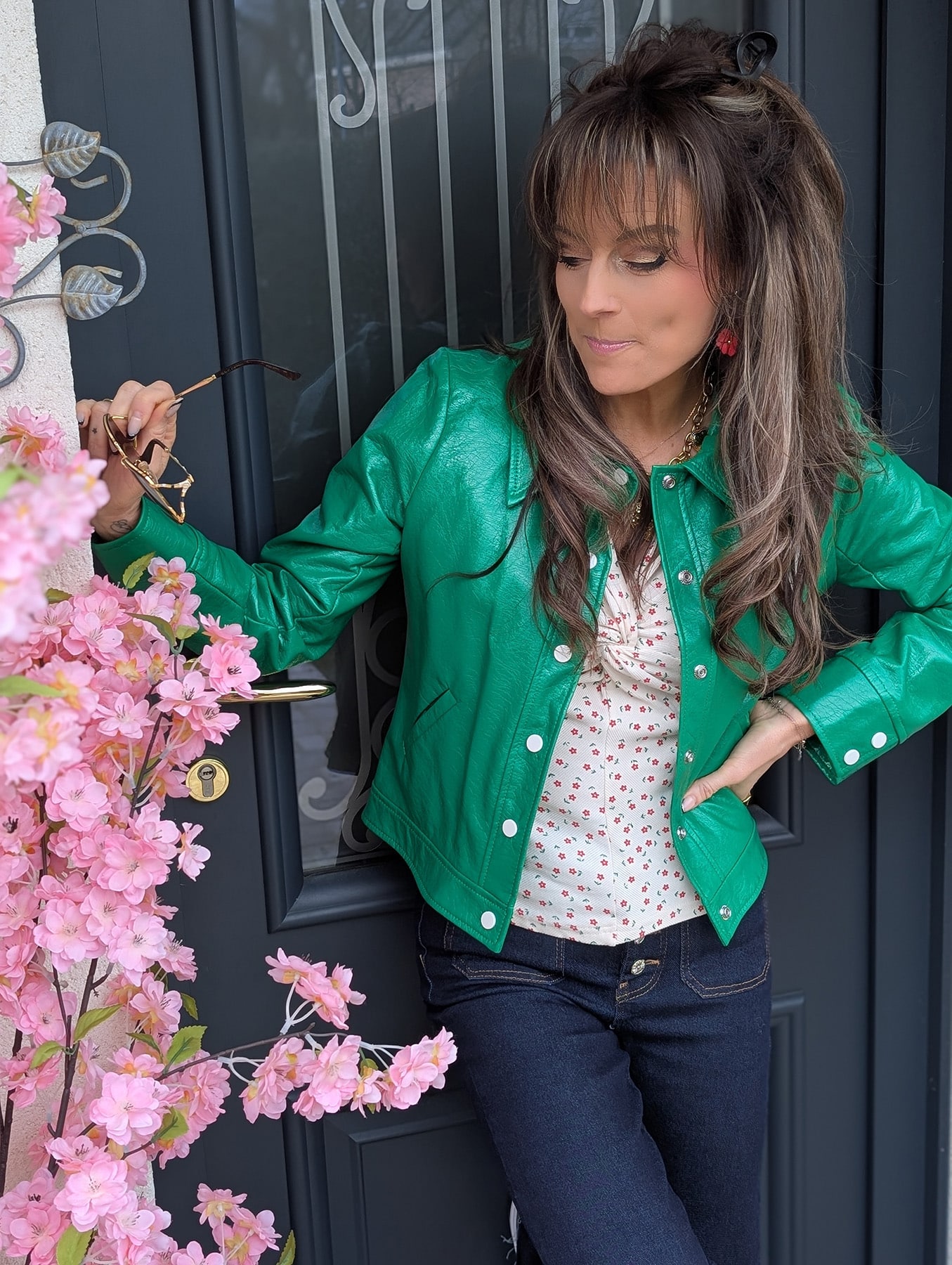 Veste Daisy Hippocampe Verte – Image 7