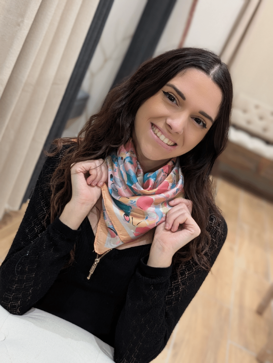Foulard pastel artistique