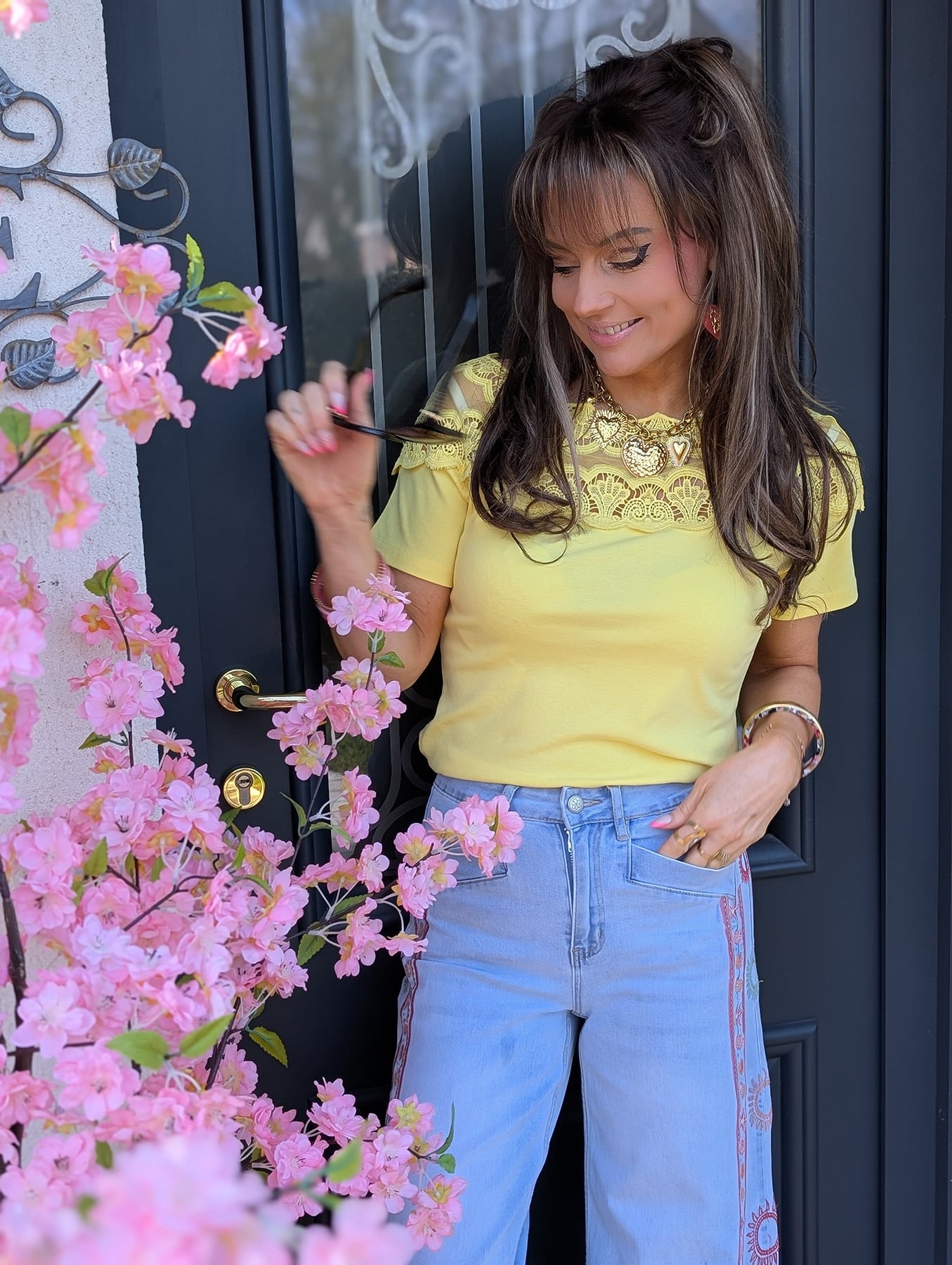 Top jaune dentelle✨️ – Image 3