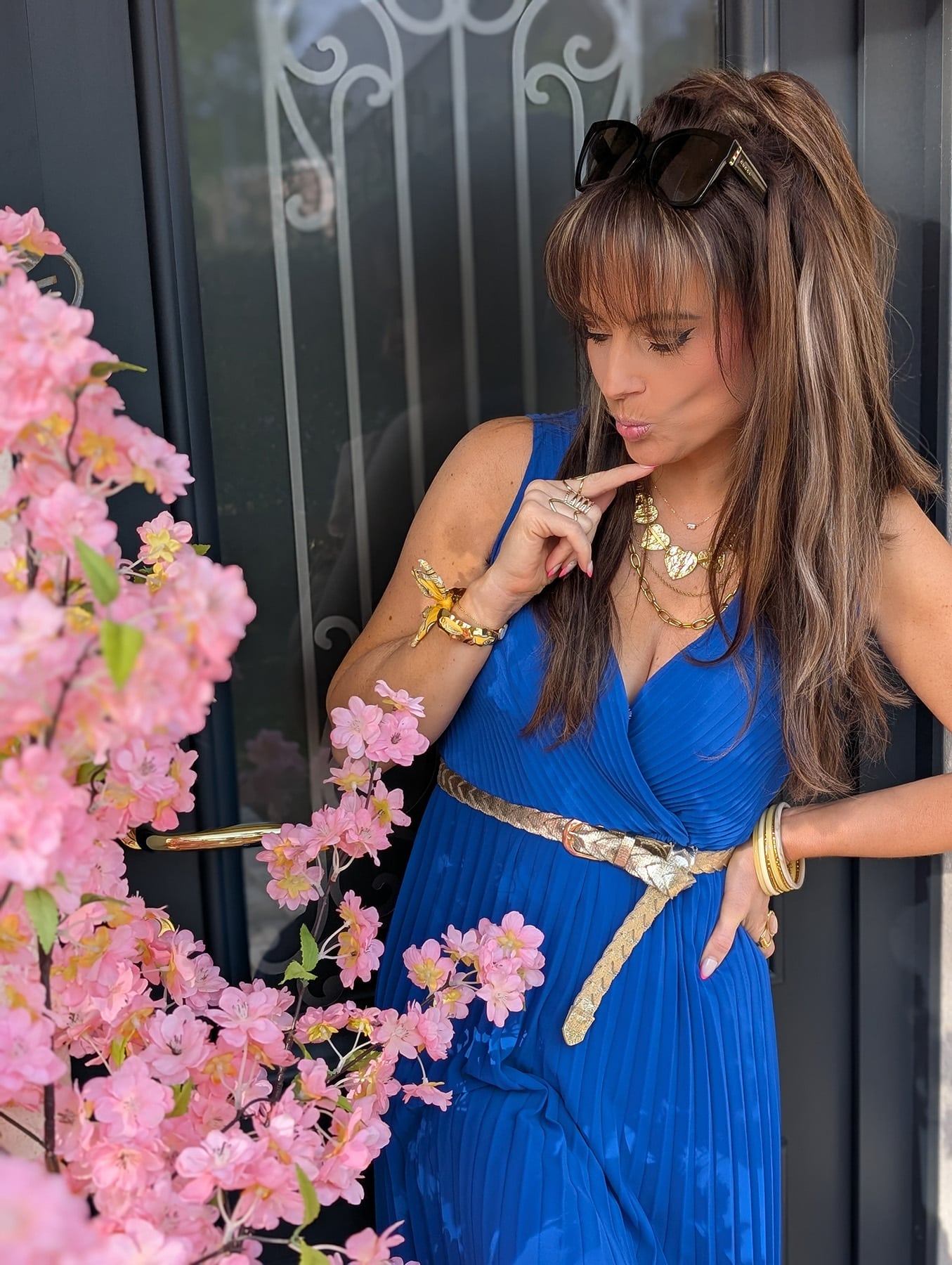 Robe Éléanore Bleu Roi – Image 6