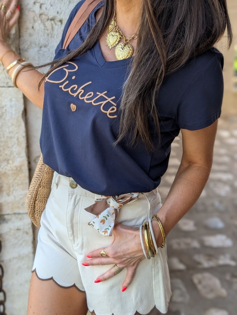 Tee Shirt Marine "Bichette" – Image 3