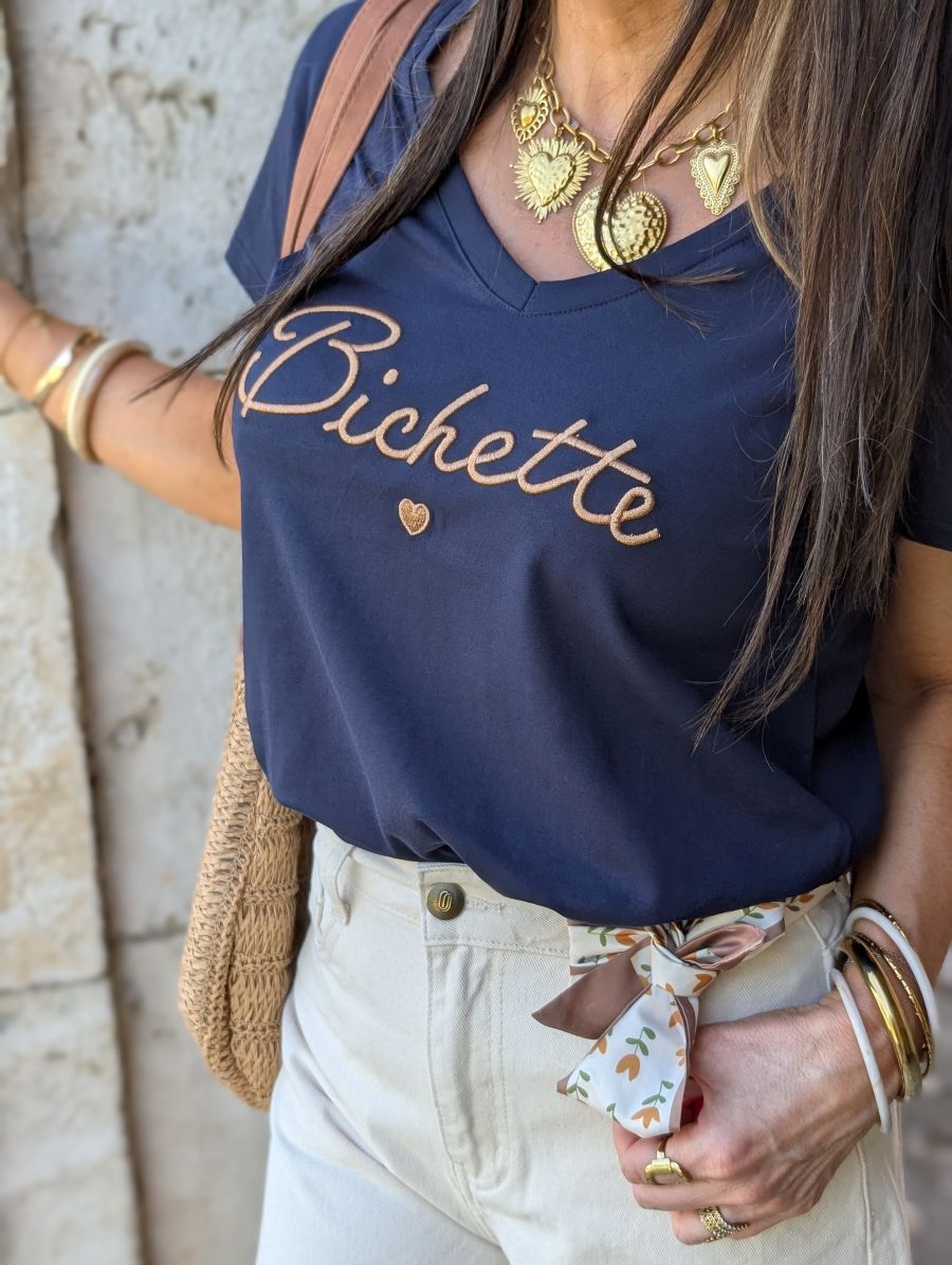 Tee Shirt Marine "Bichette" – Image 7