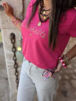 Tee-shirt Bichette Fuchsia – Image 2