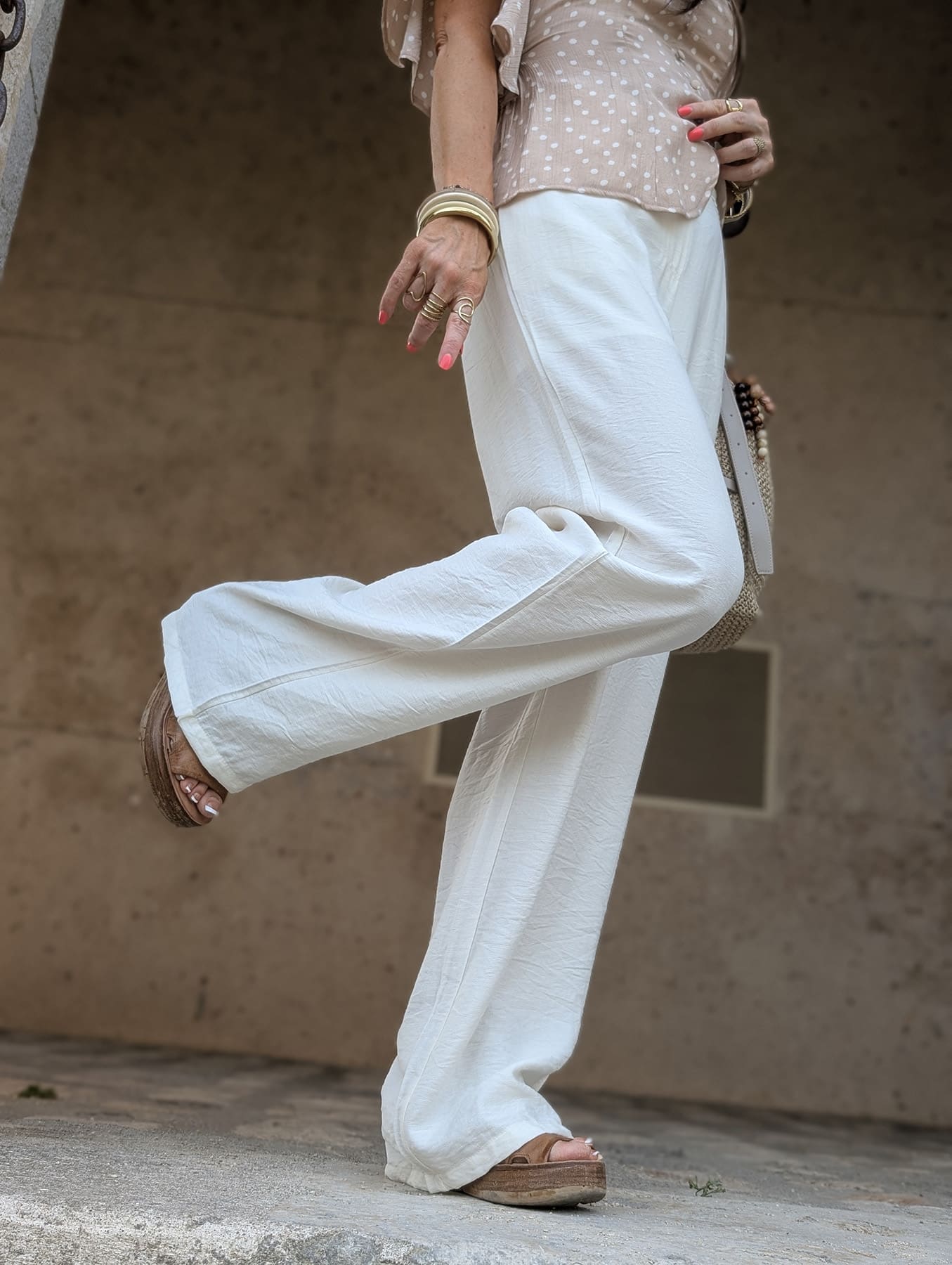 Pantalon Siléo Crème – Image 2