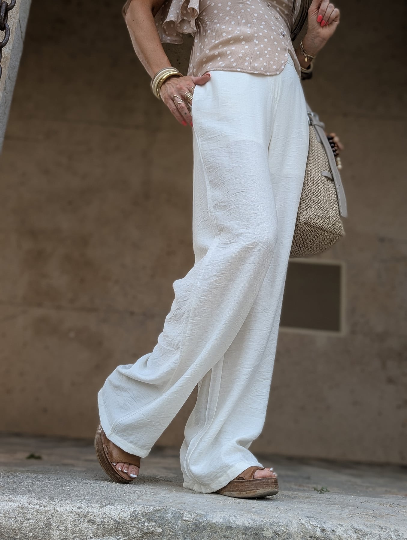 Pantalon Siléo Crème – Image 4
